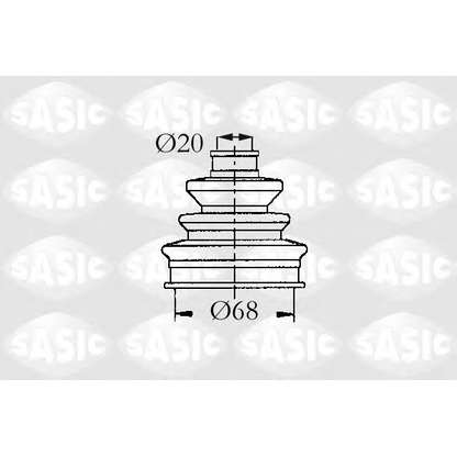 Photo Bellow Set, drive shaft SASIC 9004687