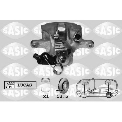 Photo Brake Caliper SASIC 6506078