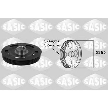 Photo Belt Pulley, crankshaft SASIC 2156010