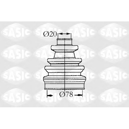 Photo Bellow Set, drive shaft SASIC 9004637