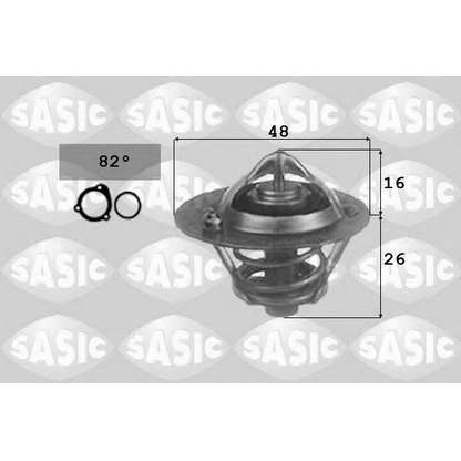 Zdjęcie Termostat, żrodek chłodzący SASIC 3306025