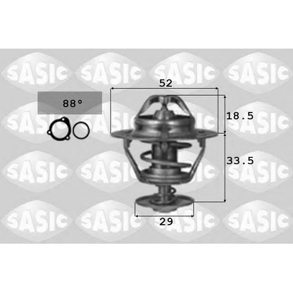 Zdjęcie Termostat, żrodek chłodzący SASIC 3306064