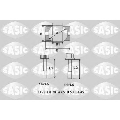 Photo Repair Kit, guide strut SASIC T772001