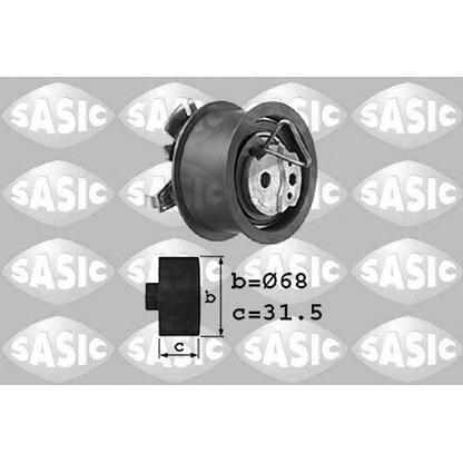 Photo Tensioner Pulley, timing belt SASIC 1706005