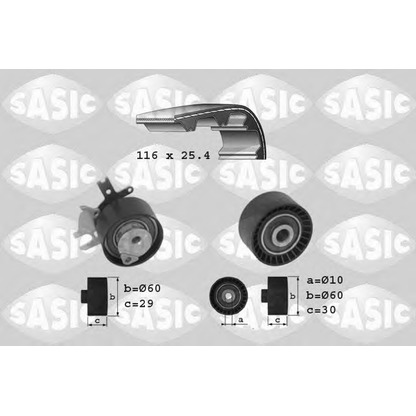 Photo Timing Belt Kit SASIC 1750014