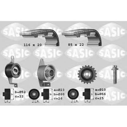 Foto Juego de correas dentadas SASIC 1756010