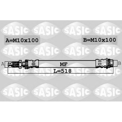 Foto Flessibile del freno SASIC 6600009