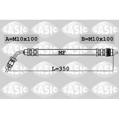 Zdjęcie Przewód hamulcowy elastyczny SASIC 6604019