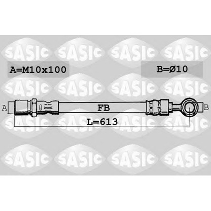 Foto Tubo flexible de frenos SASIC 6606041