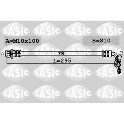 Zdjęcie Przewód hamulcowy elastyczny SASIC 6606058