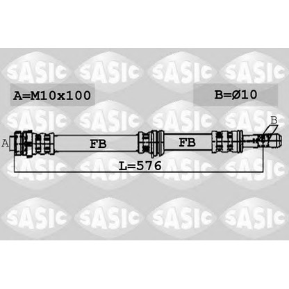 Foto Flessibile del freno SASIC 6606064