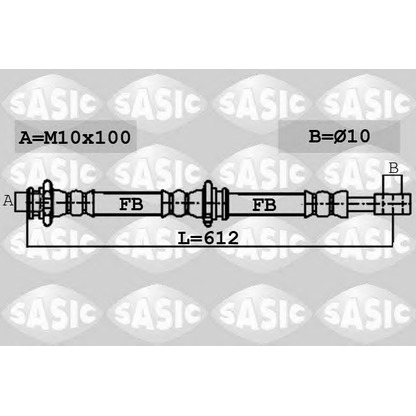 Photo Brake Hose SASIC 6606082