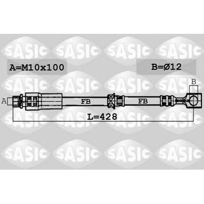 Foto Flessibile del freno SASIC 6606083