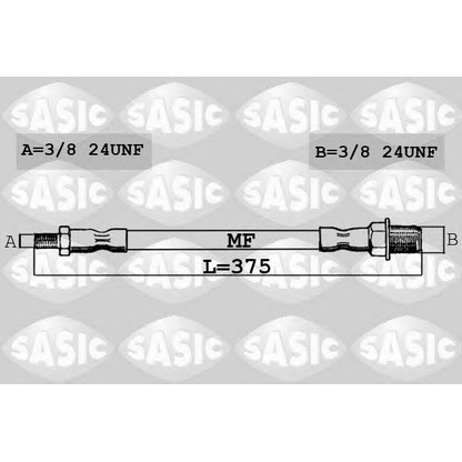 Foto Tubo flexible de frenos SASIC SBH0162