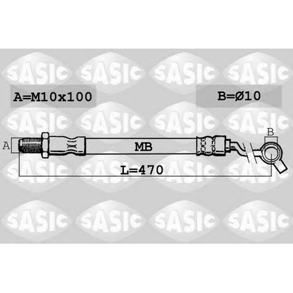 Фото Тормозной шланг SASIC SBH6317