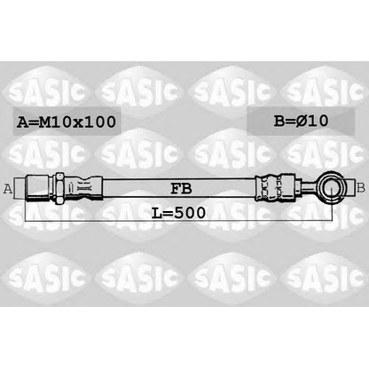 Photo Flexible de frein SASIC SBH6343