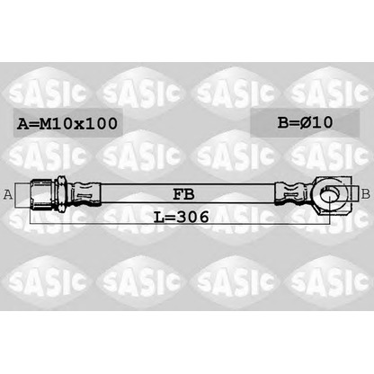 Foto Tubo flexible de frenos SASIC SBH6367