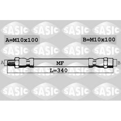 Foto Tubo flexible de frenos SASIC SBH6380