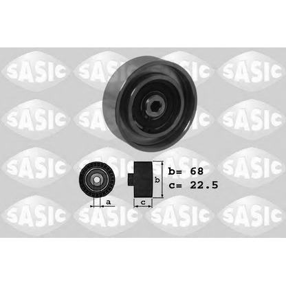 Photo Deflection/Guide Pulley, v-ribbed belt SASIC 1624025