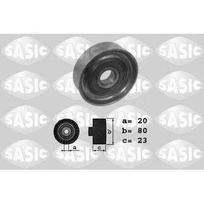 Photo Tensioner Pulley, v-ribbed belt SASIC 1626019