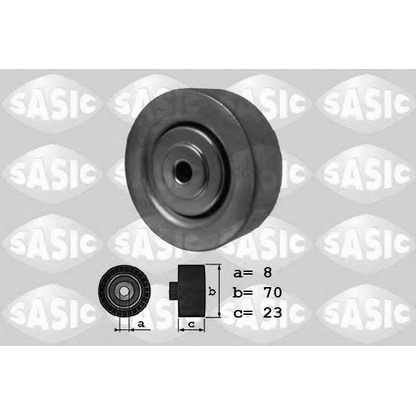 Photo Tensioner Pulley, v-ribbed belt SASIC 1626054