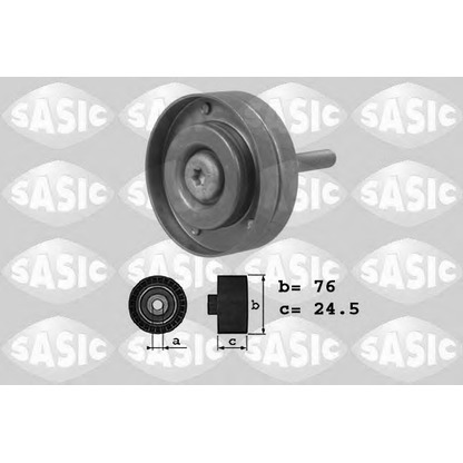 Photo Deflection/Guide Pulley, v-ribbed belt SASIC 1626160