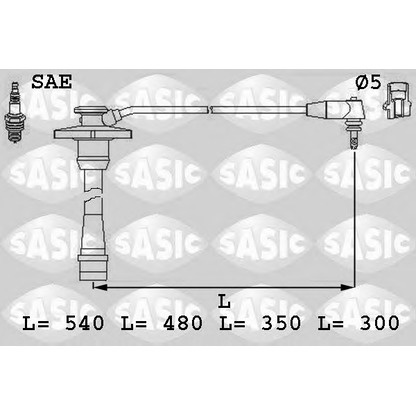 Foto Kit cavi accensione SASIC 9286001