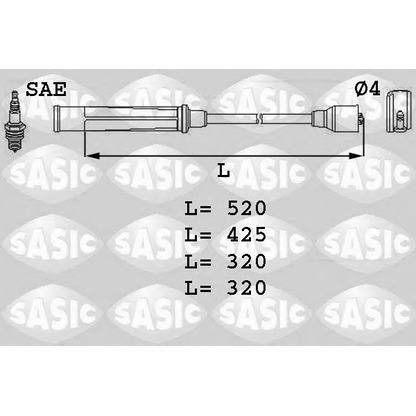 Photo Ignition Cable Kit SASIC 9284005