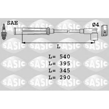 Foto Zündleitungssatz SASIC 9284006