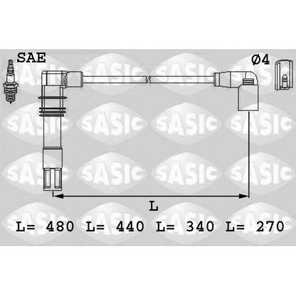 Photo Ignition Cable Kit SASIC 9286013