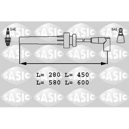 Photo Kit de câbles d'allumage SASIC 9286014