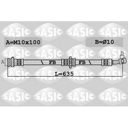 Zdjęcie Przewód hamulcowy elastyczny SASIC 6606153