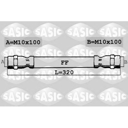 Foto Tubo flexible de frenos SASIC 6606180