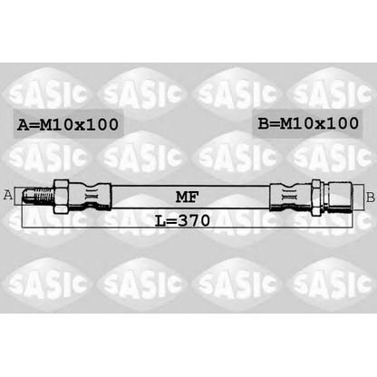 Foto Tubo flexible de frenos SASIC 6606182