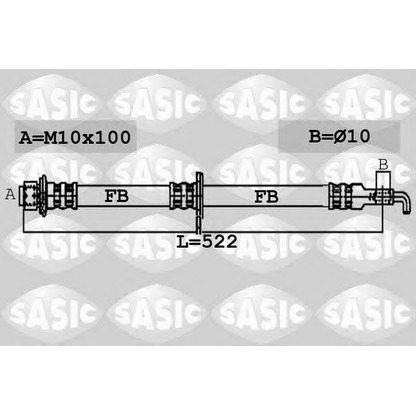 Photo Flexible de frein SASIC 6600036