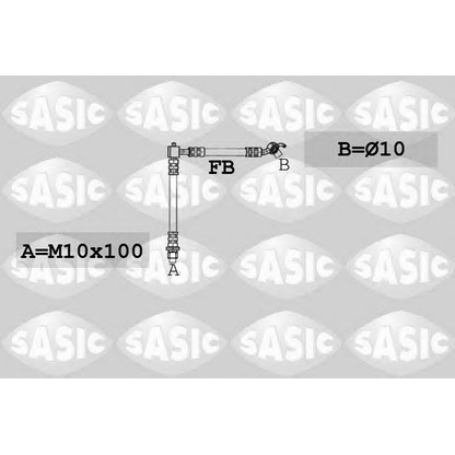 Zdjęcie Przewód hamulcowy elastyczny SASIC 6606092
