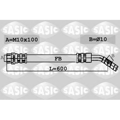 Foto Flessibile del freno SASIC 6606094