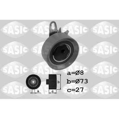 Photo Tensioner Pulley, timing belt SASIC 1706051