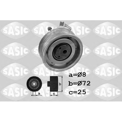 Photo Tensioner Pulley, timing belt SASIC 1706055