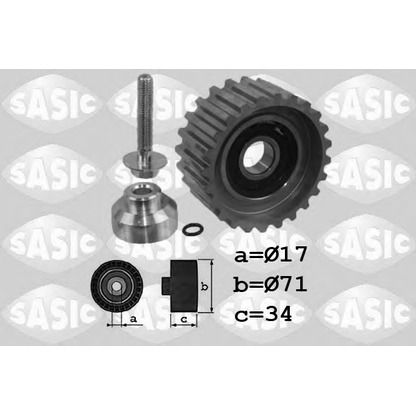 Photo Deflection/Guide Pulley, timing belt SASIC 1706025