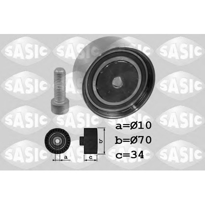 Photo Deflection/Guide Pulley, timing belt SASIC 1706053