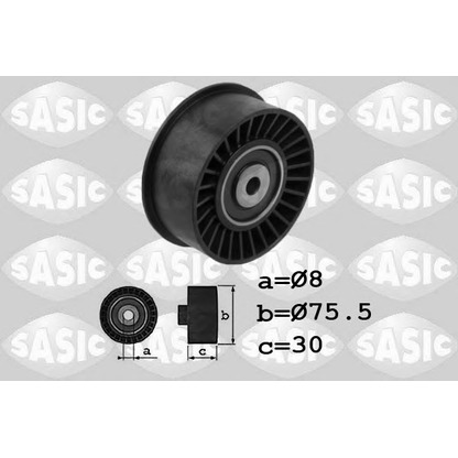 Photo Deflection/Guide Pulley, timing belt SASIC 1704021