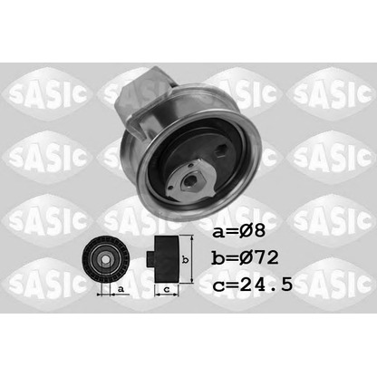 Photo Tensioner Pulley, timing belt SASIC 1706077