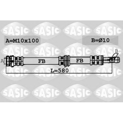 Foto Flessibile del freno SASIC 6606133