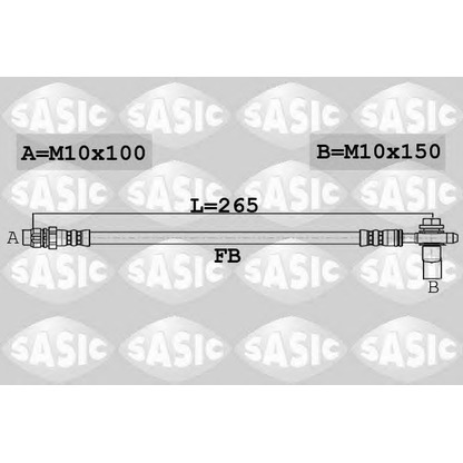 Zdjęcie Przewód hamulcowy elastyczny SASIC 6606169