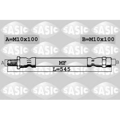 Foto Flessibile del freno SASIC 6606098