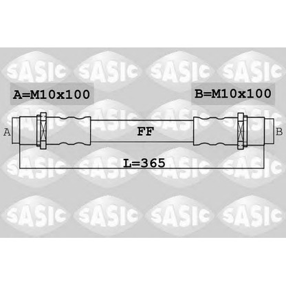 Foto Tubo flexible de frenos SASIC 6606242