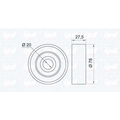 Foto Umlenk-/Führungsrolle, Keilrippenriemen IPD 150969