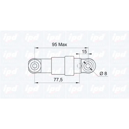 Photo Vibration Damper, v-ribbed belt IPD 130173