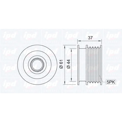 Foto Rueda libre alternador IPD 120006